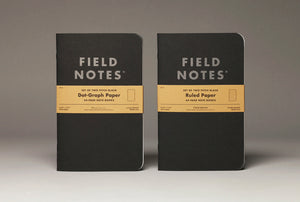 Field Notes Pitch Black Notebooks 4.75 x 7.5"